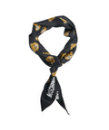 Foulard di seta con motivo #nero