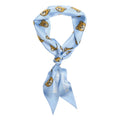 Foulard di seta con motivo #blu