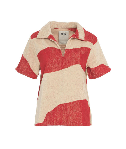 Terry t-shirt 'Amber Dune' #rosso