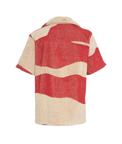 Terry t-shirt 'Amber Dune' #rosso