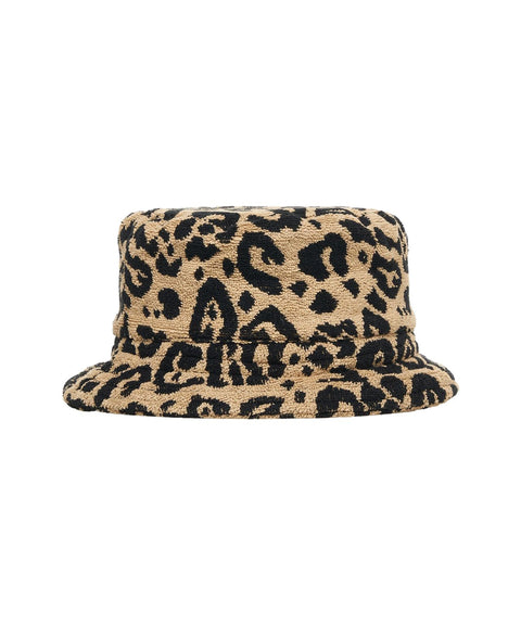 Leo bucket hat in spugna #beige