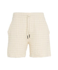 Pantaloncini in waffle 'Ecru Porto' #beige