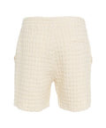 Pantaloncini in waffle 'Ecru Porto' #beige