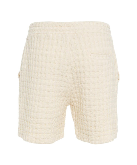 Pantaloncini in waffle 'Ecru Porto' #beige