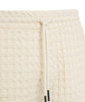 Pantaloncini in waffle 'Ecru Porto' #beige