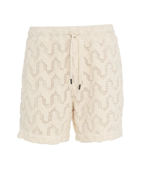 Pantaloncini all'uncinetto 'Atlas' #beige