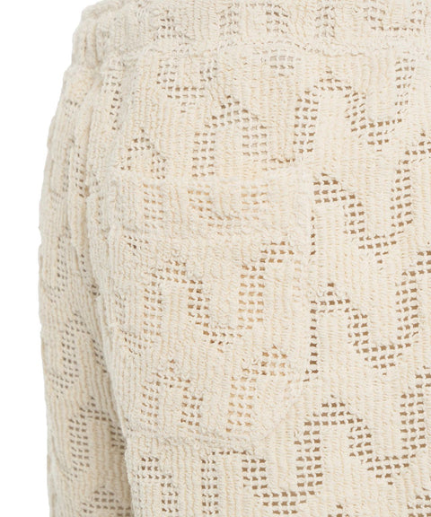 Pantaloncini all'uncinetto 'Atlas' #beige