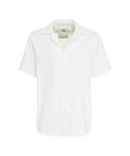 Camicia in terry 'White Cuba' #bianco