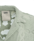 Camicia all'uncinetto 'Galbanum Cuba' #verde