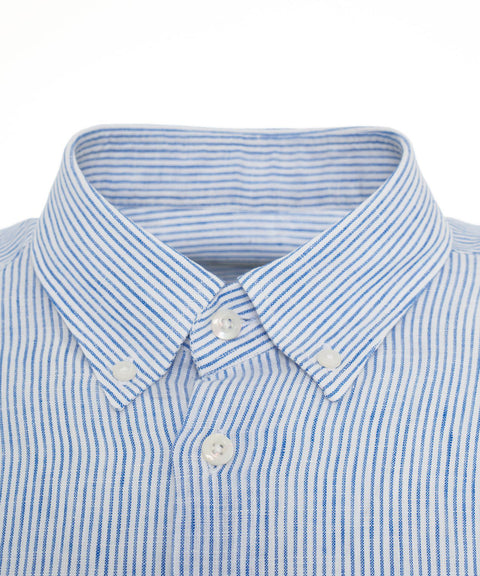 Camicia in lino #blu