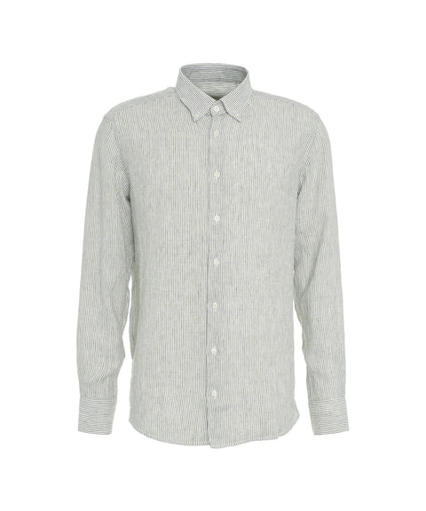 Camicia in lino #verde