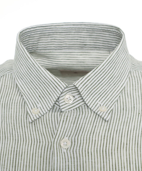 Camicia in lino #verde