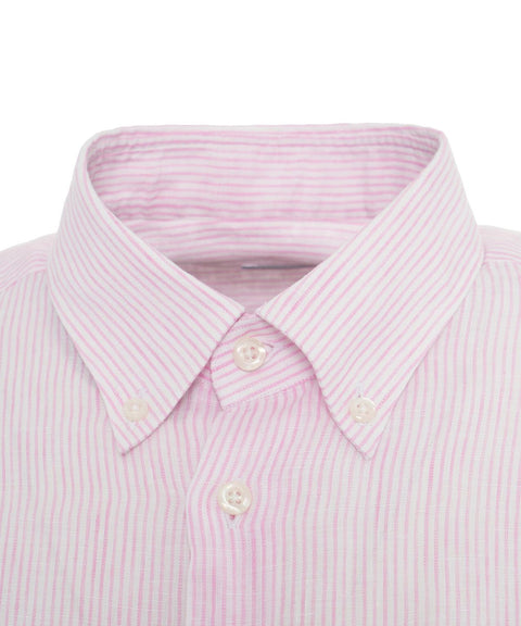 Camicia in lino #rosa