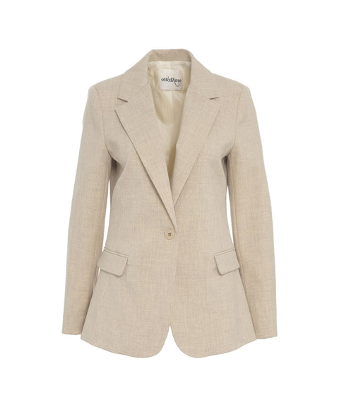 Blazer monopetto #beige