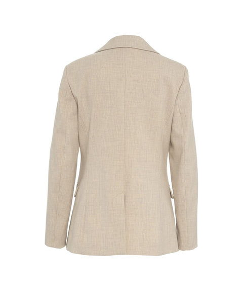 Blazer monopetto #beige