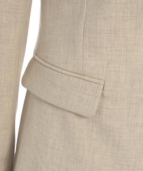 Blazer monopetto #beige