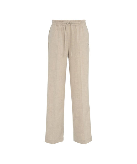 Pantaloni a gamba dritta #beige