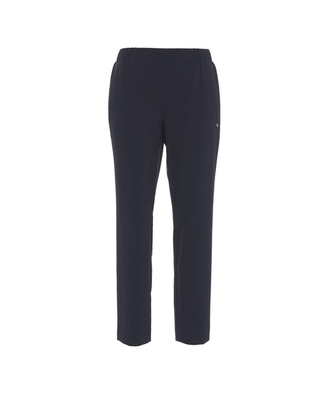 Pantaloni chino con elastico in vita #blu