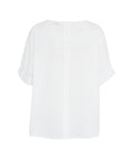 Camicia in cotone con dettaglio sul retro #bianco