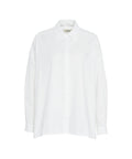 Camicia oversize in cotone #bianco