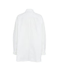 Camicia oversize in cotone #bianco