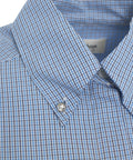 Camicia con motivo a quadri #blu