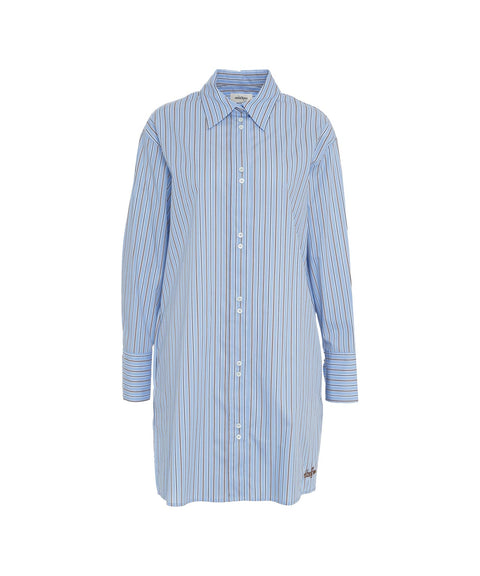 Camicia a righe #blu