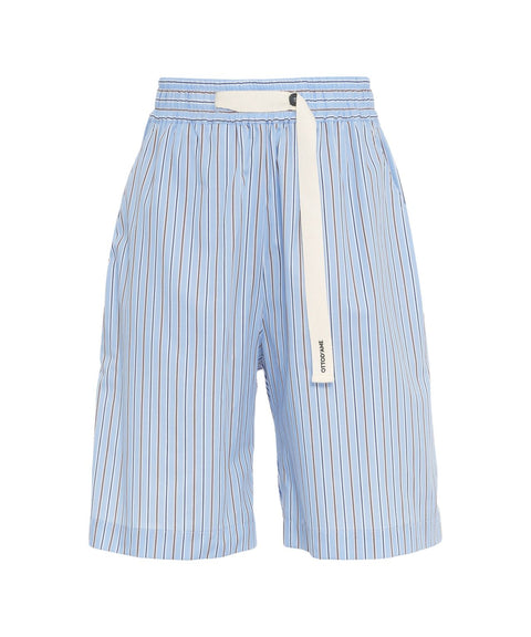 Bermuda in cotone #blu