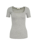 T-shirt a coste #grigio