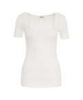 T-shirt a coste #bianco