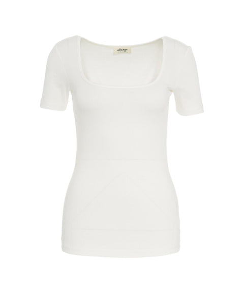 T-shirt a coste #bianco