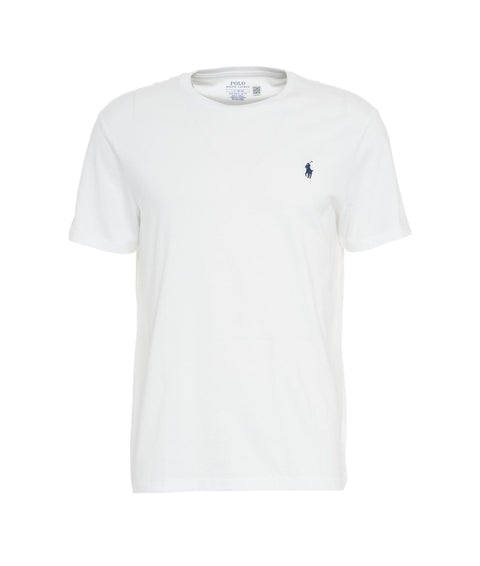 T-shirt con logo ricamato #bianco