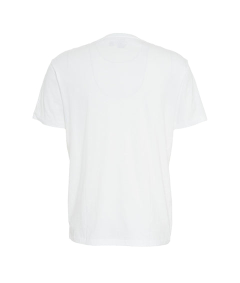 T-shirt con logo ricamato #bianco