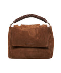 Borsa a mano in pelle scamosciata 'Sveva' #marrone