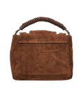 Borsa a mano in pelle scamosciata 'Sveva' #marrone