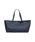 Shopper in pelle #blu