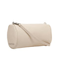 Bowling bag in pelle #beige