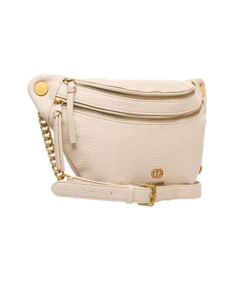 Marsupio con logo #beige