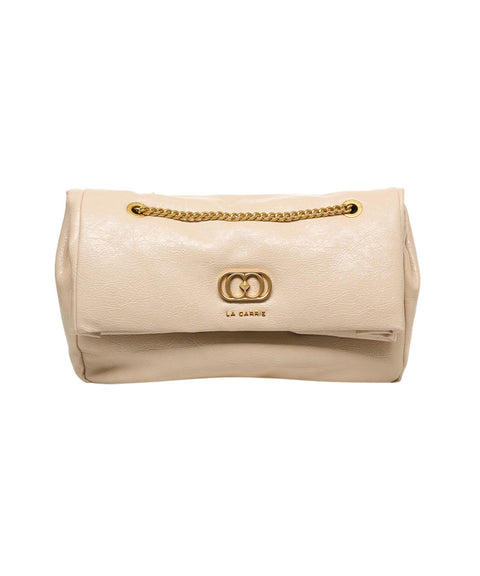 Borsa a spalla con logo 'Lumi Medium' #beige