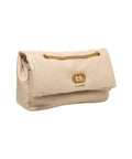 Borsa a spalla con logo 'Lumi Medium' #beige