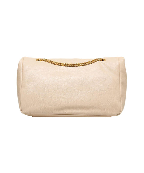 Borsa a spalla con logo 'Lumi Medium' #beige