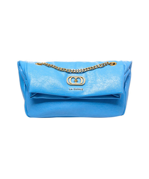 Borsa a spalla con logo 'Lumi Small' #blu