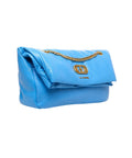 Borsa a spalla con logo 'Lumi Small' #blu