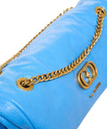 Borsa a spalla con logo 'Lumi Small' #blu