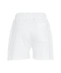 Pantaloncini con patch logo #bianco