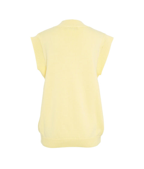 Gilet in maglia #giallo