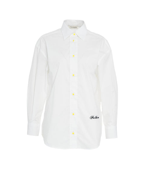 Camicia oversize #bianco