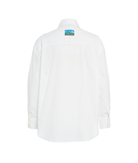 Camicia oversize #bianco