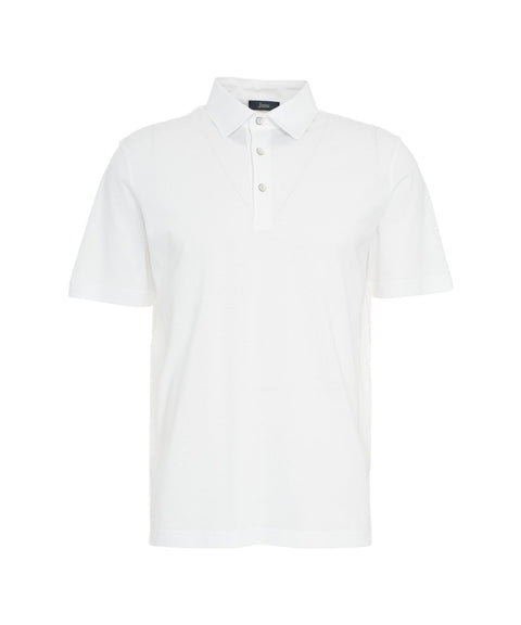 Polo in cotone #bianco