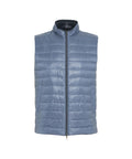 Gilet reversibile in piuma #blu